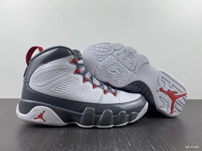 1st Kicks Shoes Red CT8019-162 Jordan 9 Air Fire 0730